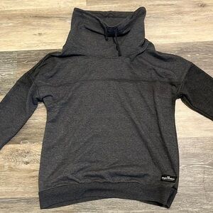 Simply Souther Dark Dray Cowl Collar Pull Over Sweater: Small